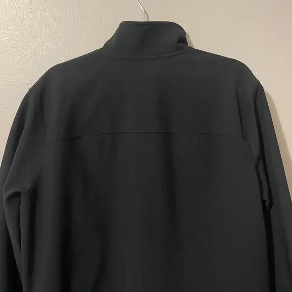LL Bean Men's Windproof Performance Jacket Softshell Fleece Lined Coat XL Black